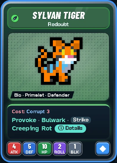 Sylvan Tiger card