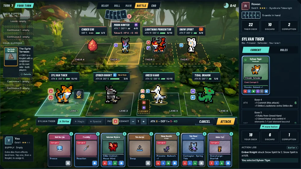 Kraylet TCG on a phone